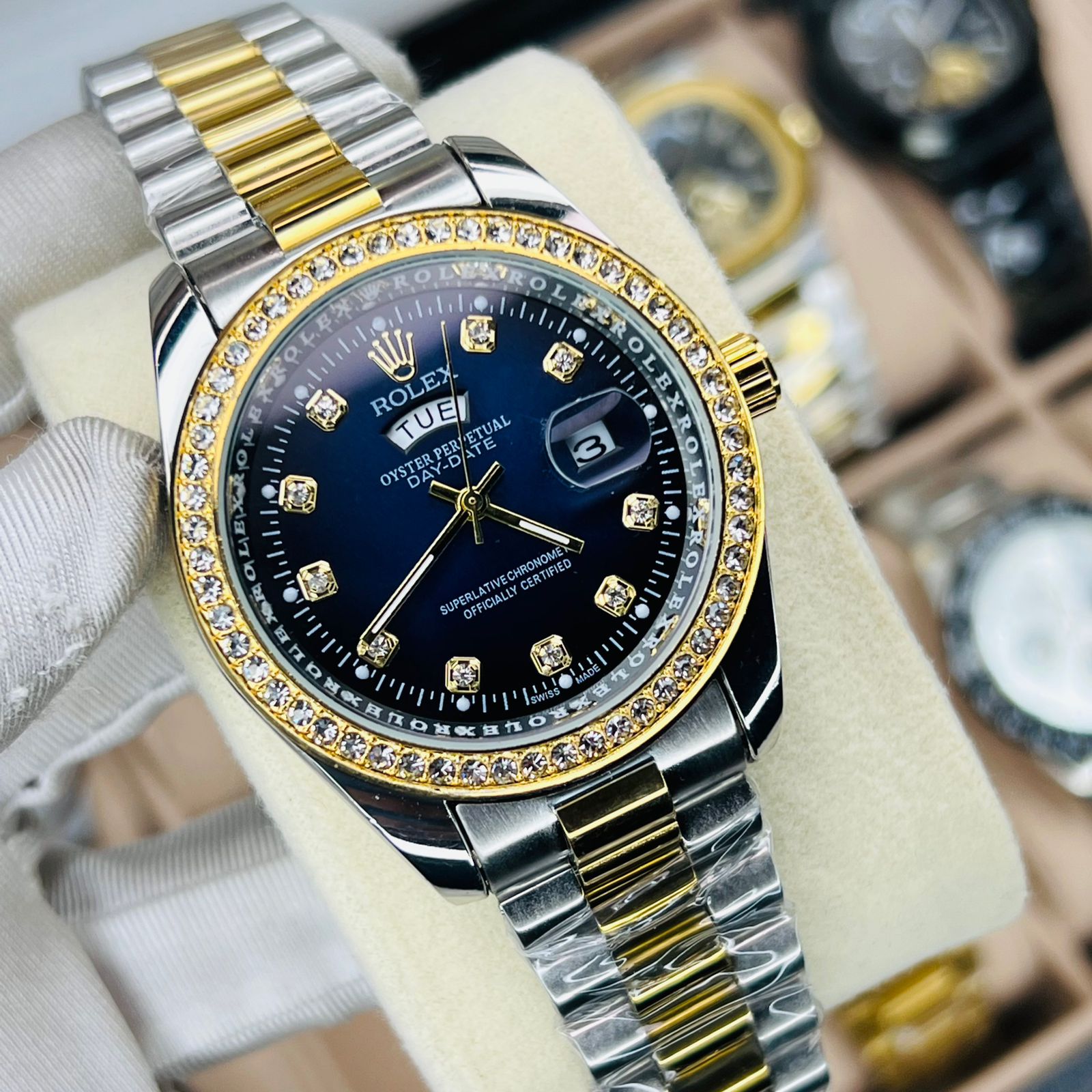 Premium Quality RLX Watches T Stone Blue