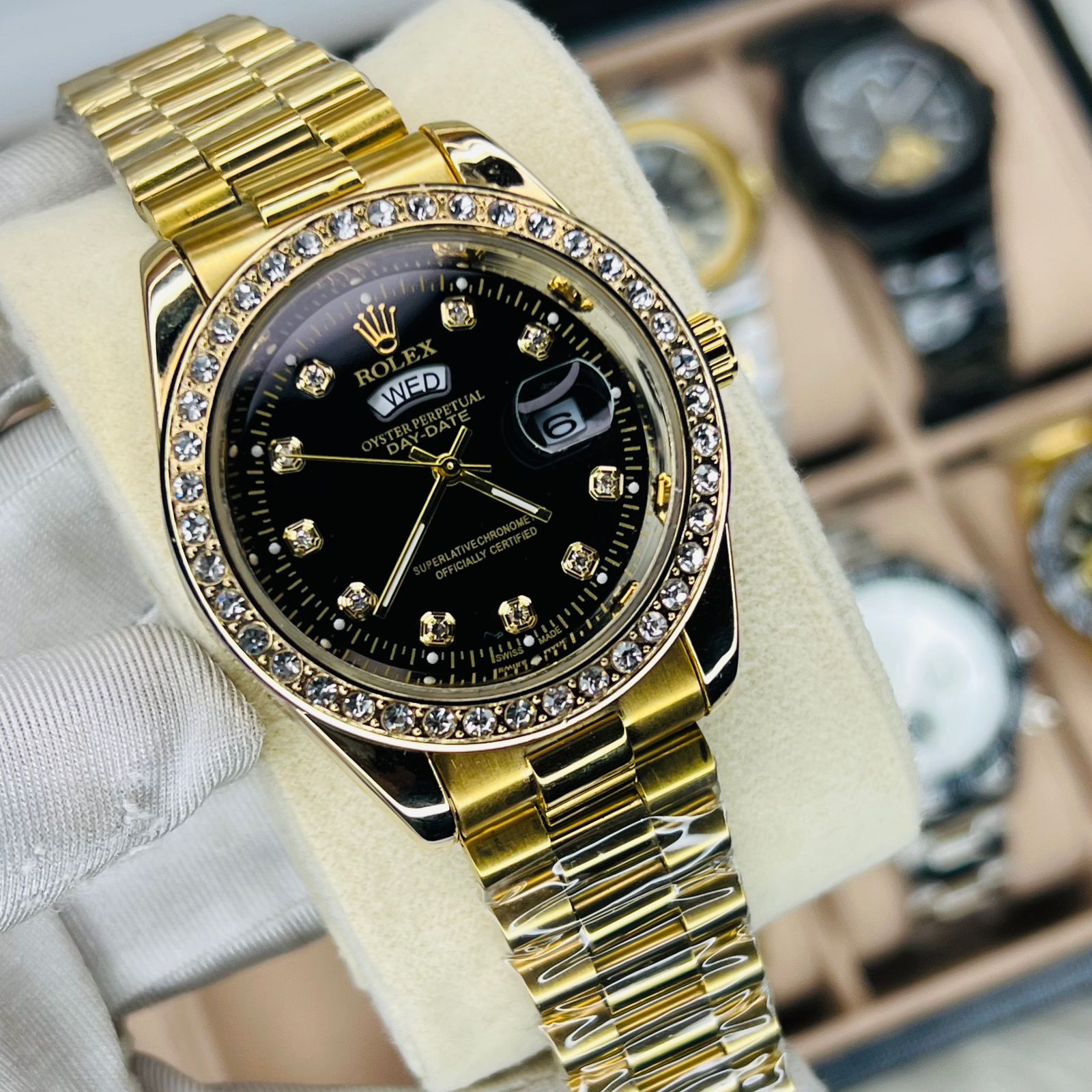 Premium Quality RLX Watches T Stone Black